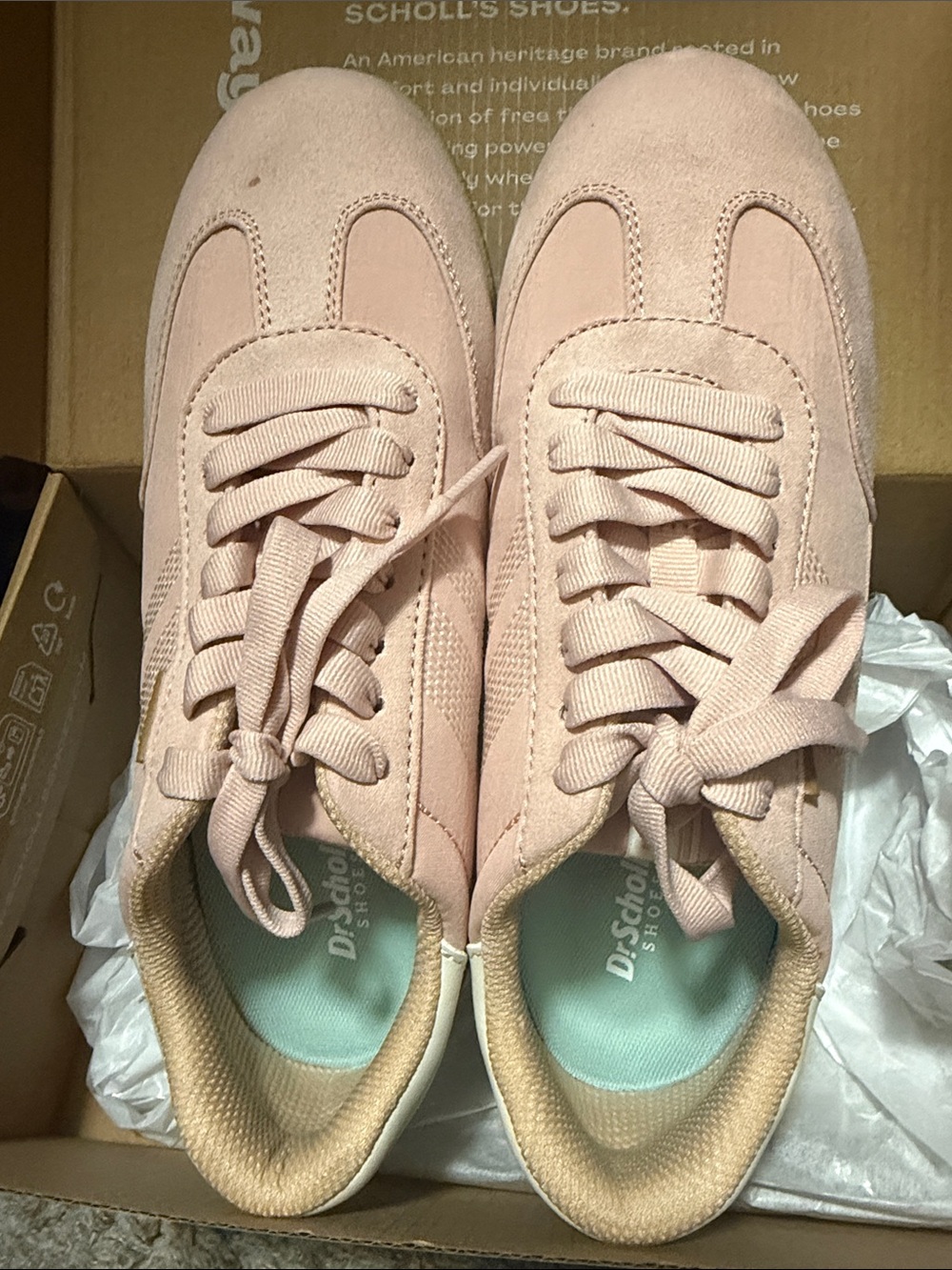 Dr. Scholl's Women’s Pink Suede Casual Sneakers